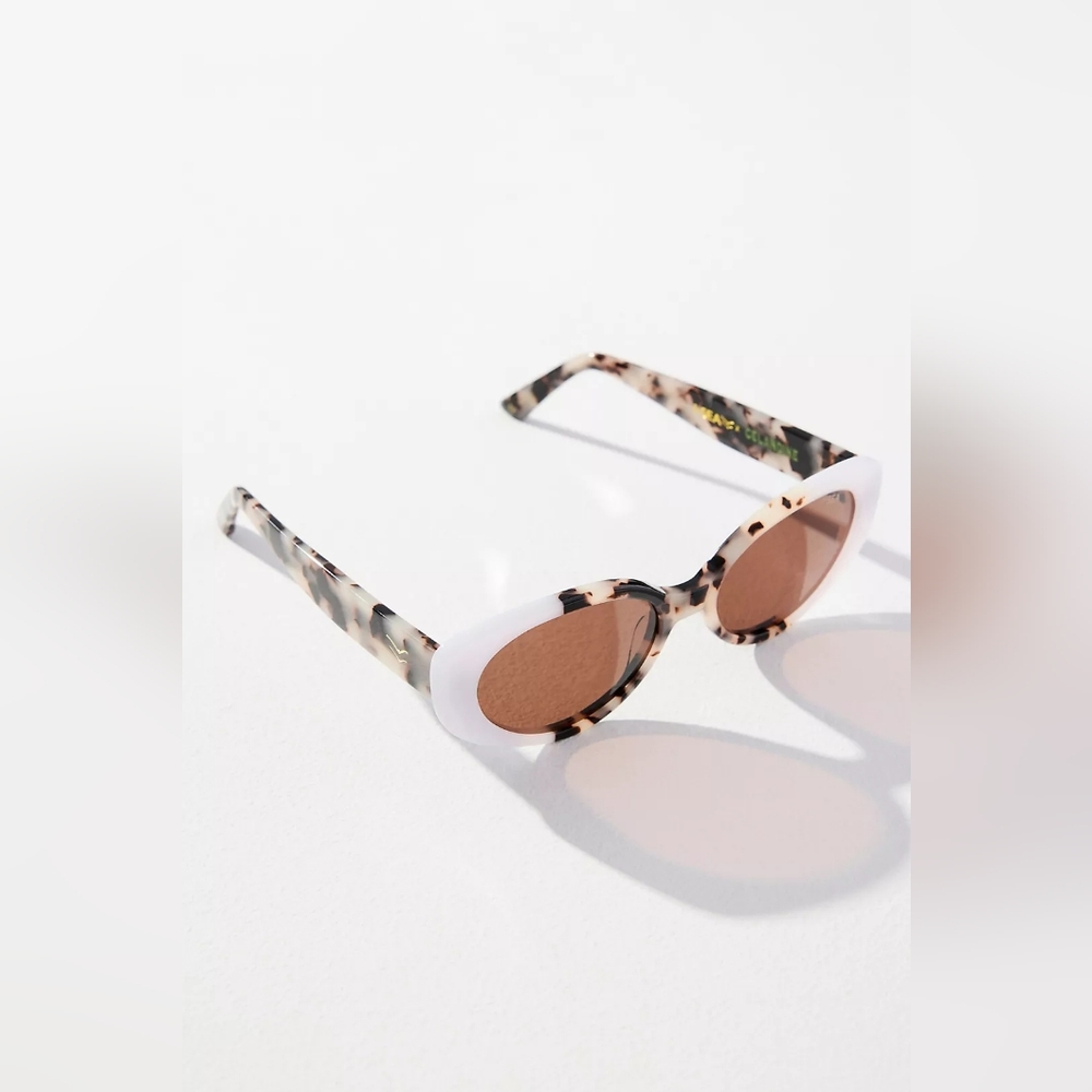 I-SEA x Anthropologie Marley Sunglasses Ivory Blonde Tort - Picture 2 of 3